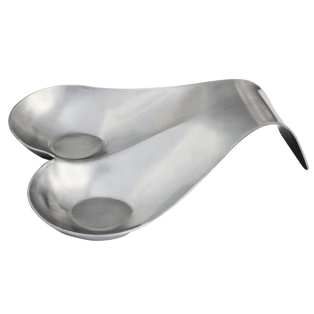 Tablecraft Stainless Steel Double Spoon Rest, 8.5 x 7 x 2 inch -- 12 per case