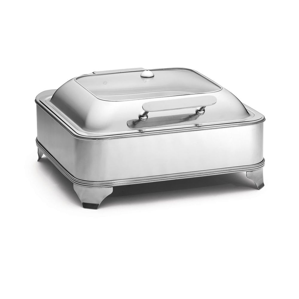 Tablecraft 2/3 Size Quickview Electric Chafer, 16 x 16.5 x 9 inch