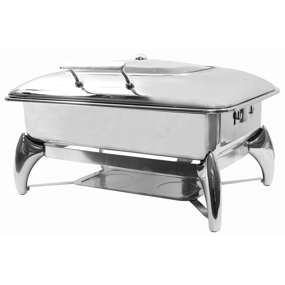 Tablecraft Quick View Stainless Steel Full Size Fuel Chafer, 22.75 x 18 x 13 inch