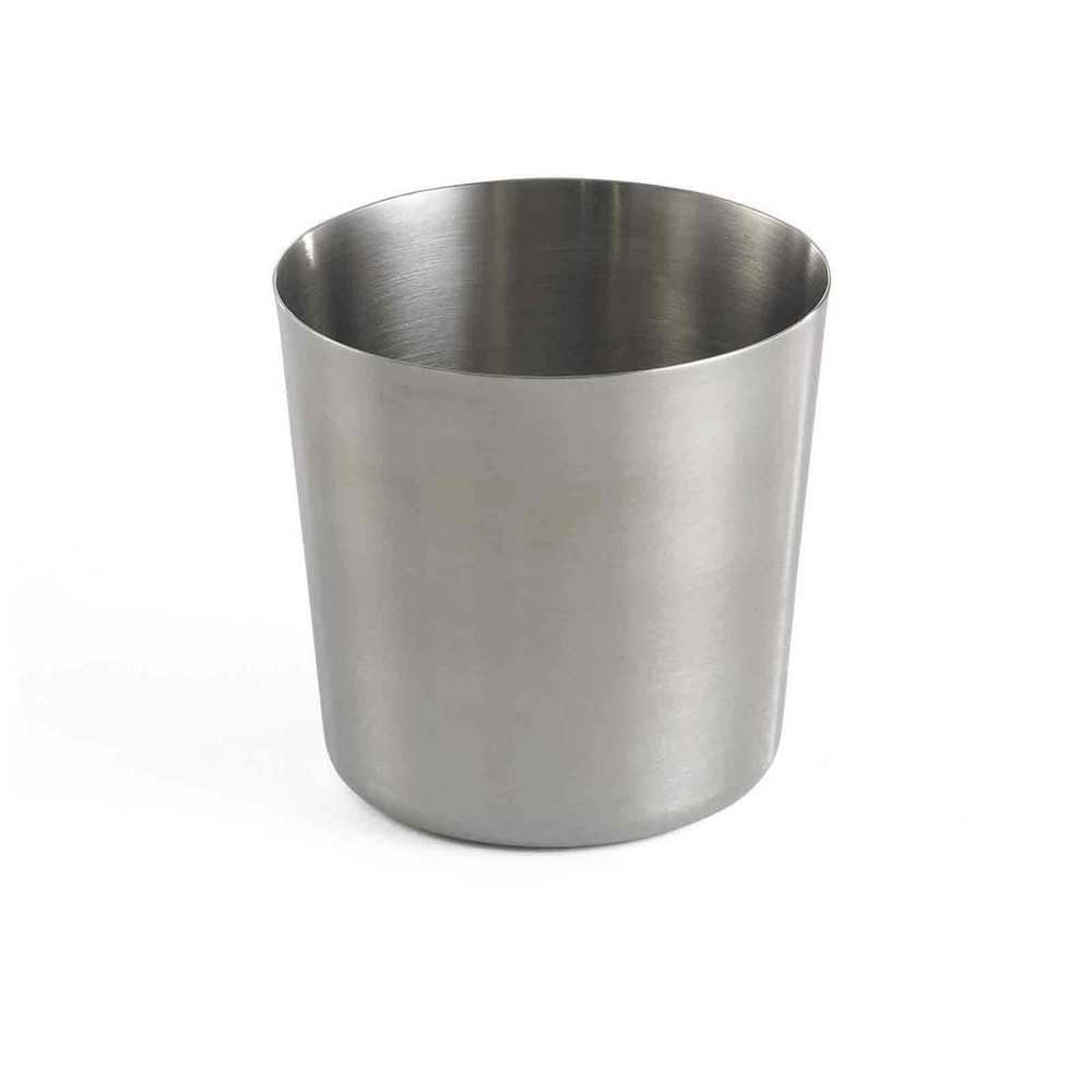 Tablecraft 200 Series Stainless Steel Brushed Finish Round Appetizer and Side Cup, 14 Ounce Capacity
