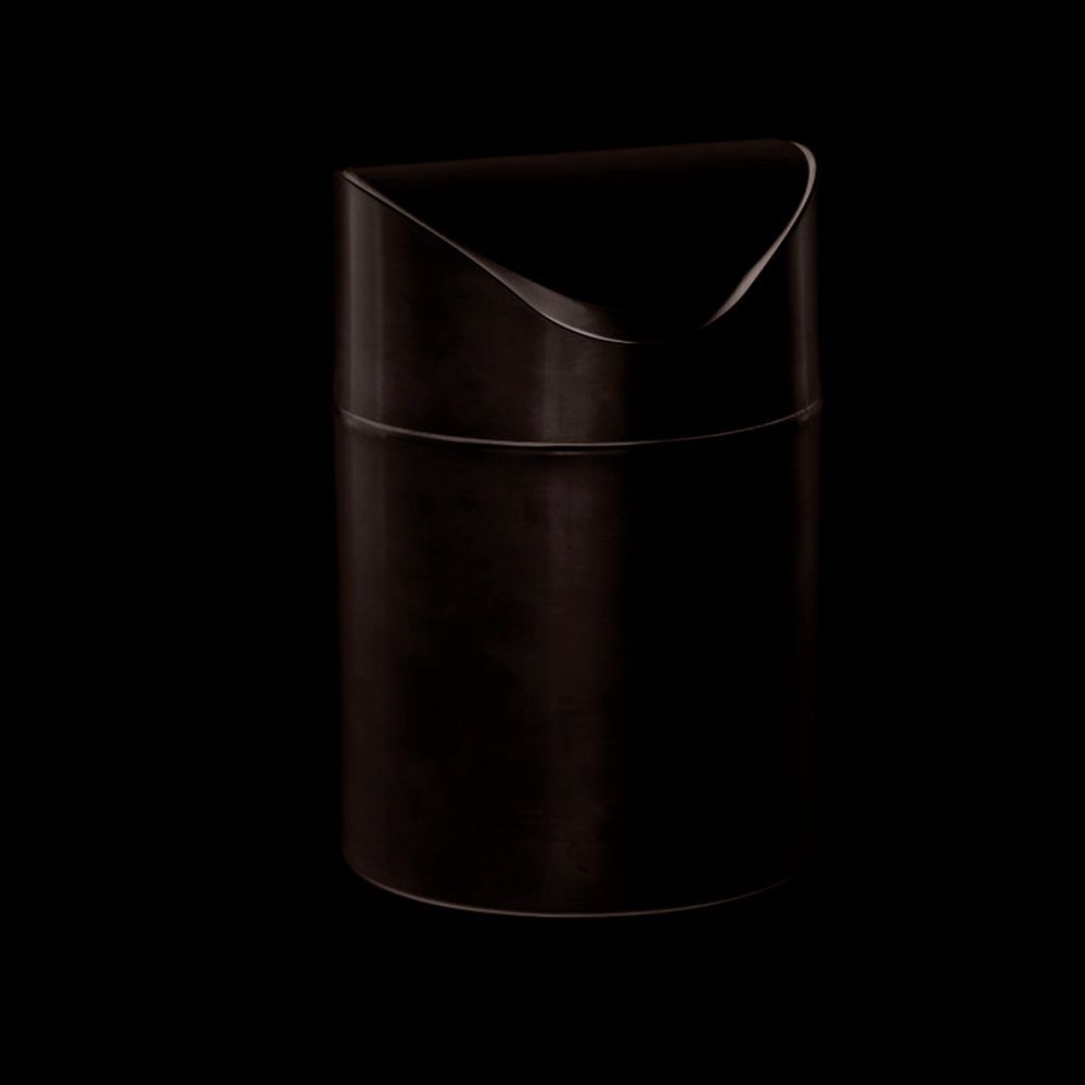 Tablecraft Brushed Stainless Steel Mini Counter Top Waste Basket, 4.75 x 4.75 x 7 inch