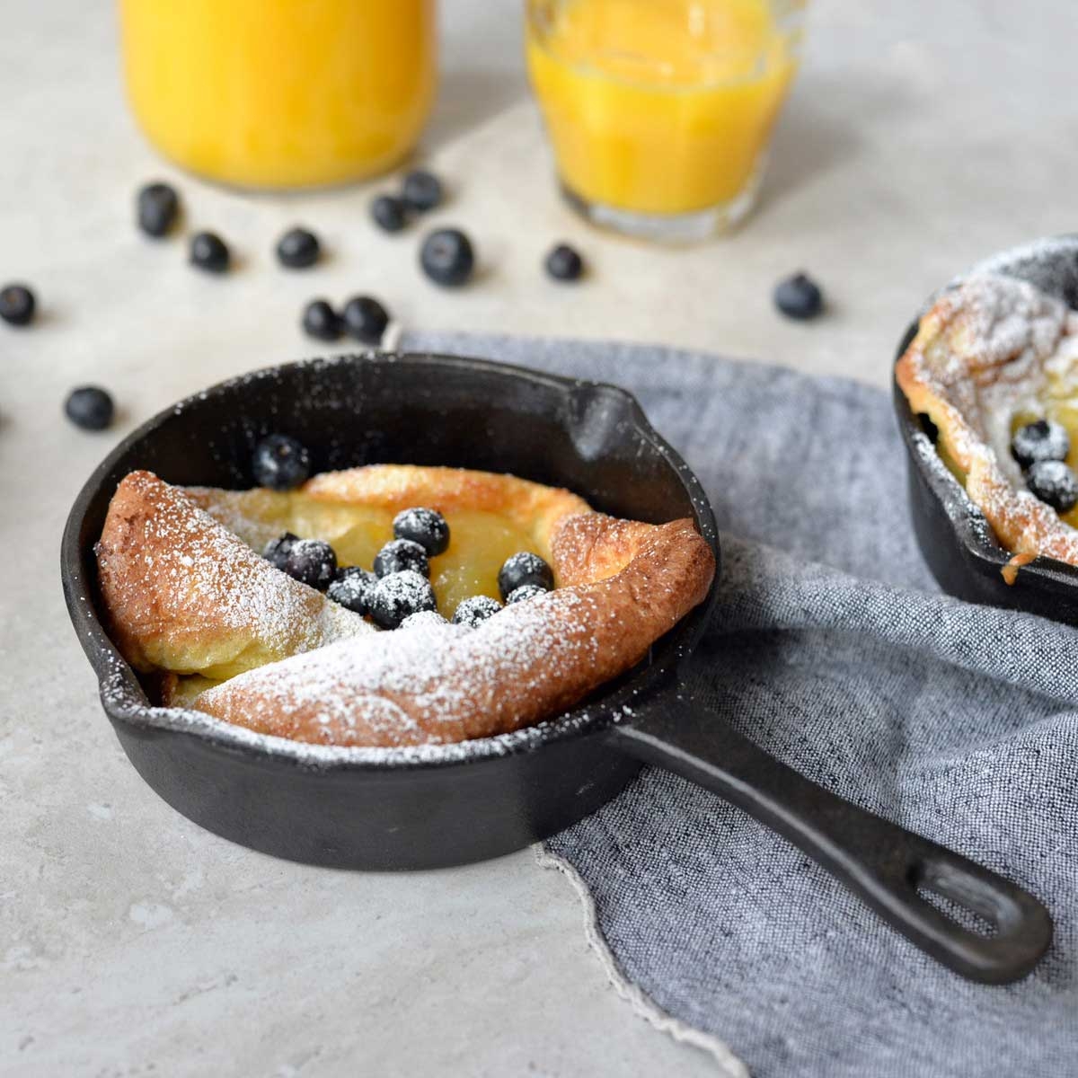 Tablecraft Cast Iron Cookware Round Mini Skillet with Handles, 12 Ounce Capacity