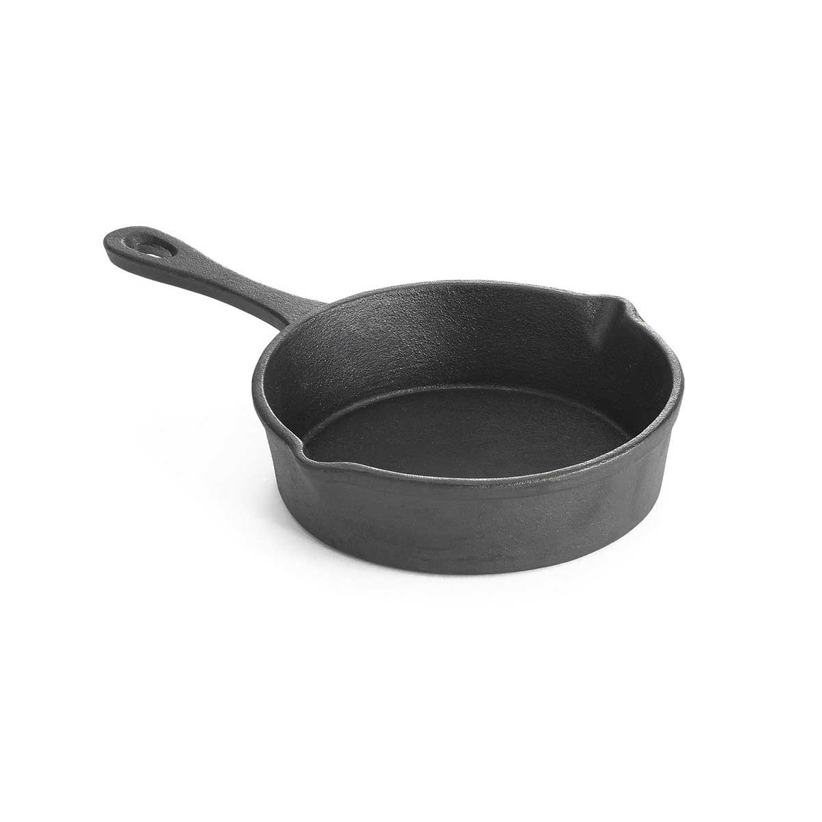 Tablecraft Cast Iron Round Mini Skillet with Handles, 12 Ounce
