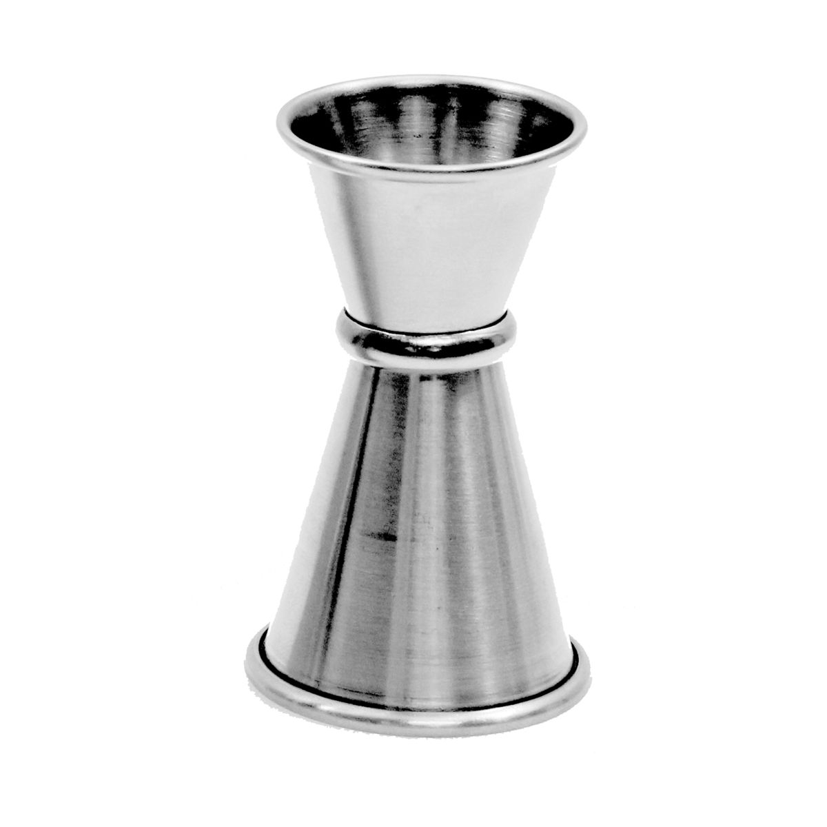 Tablecraft 304 Stainless Steel Lined Half Measurements Japanese Jigger, 0.5 and 1 Ounce