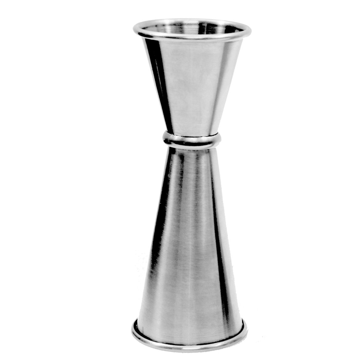 Tablecraft 304 Stainless Steel Lined Half Measurements Japanese Jigger, 1 and 2 Ounce