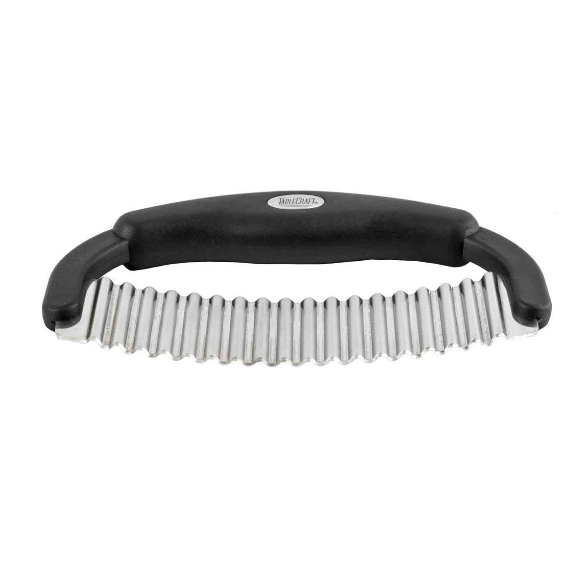 Tablecraft 18/8 Stainless Steel Blade Crinkle Cutter with Polypropylene Handle, 7.5 x 0.875 x 5 inch -- 6 per case