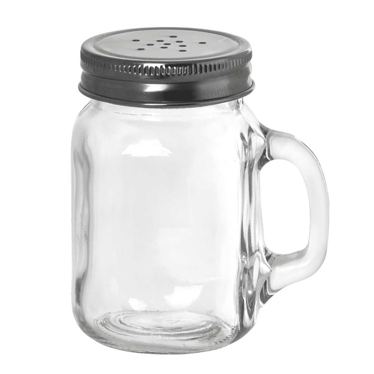 Tablecraft Clear Glass Mason Jar Salt and Pepper Shaker, 4.75 Ounce -- 6 per case