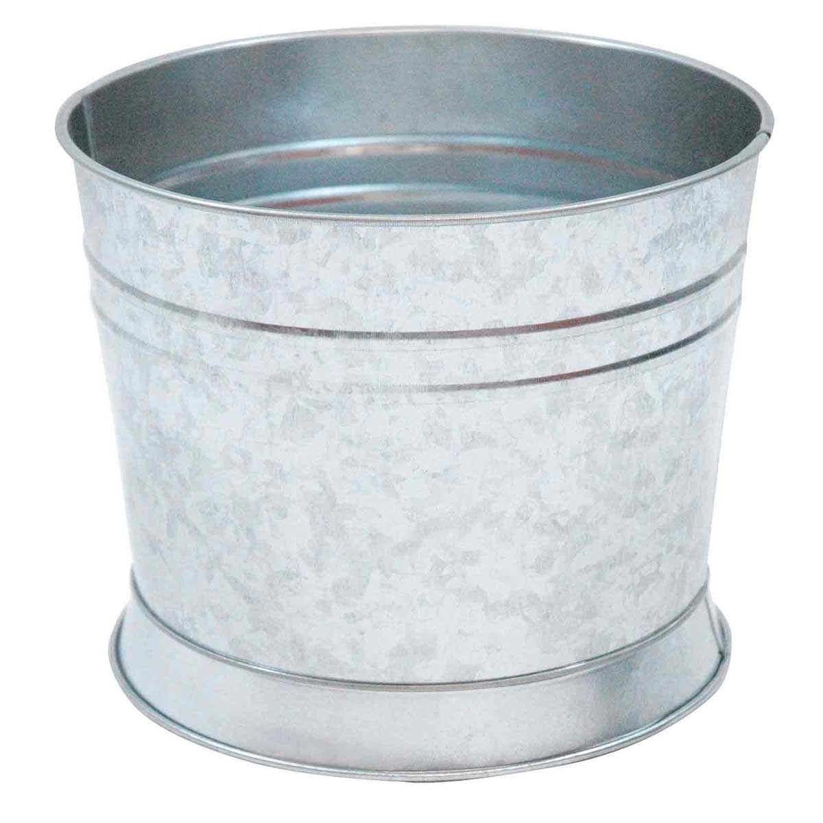 Tablecraft Galvanized Steel Beverage Dispenser Base/Tub, 1.75 Gallon