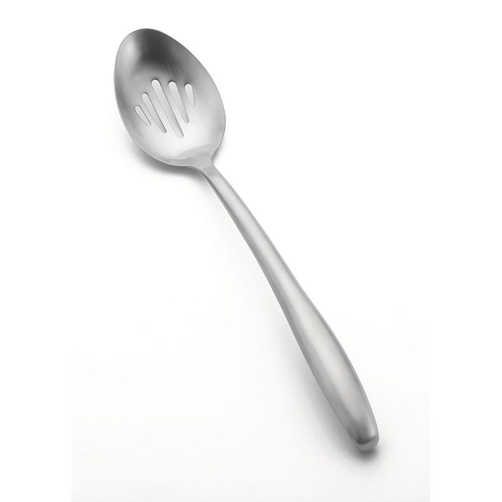 Tablecraft Dalton Collection 18-8 Stainless Steel Slotted Serving Spoon, 13.75 inch Length