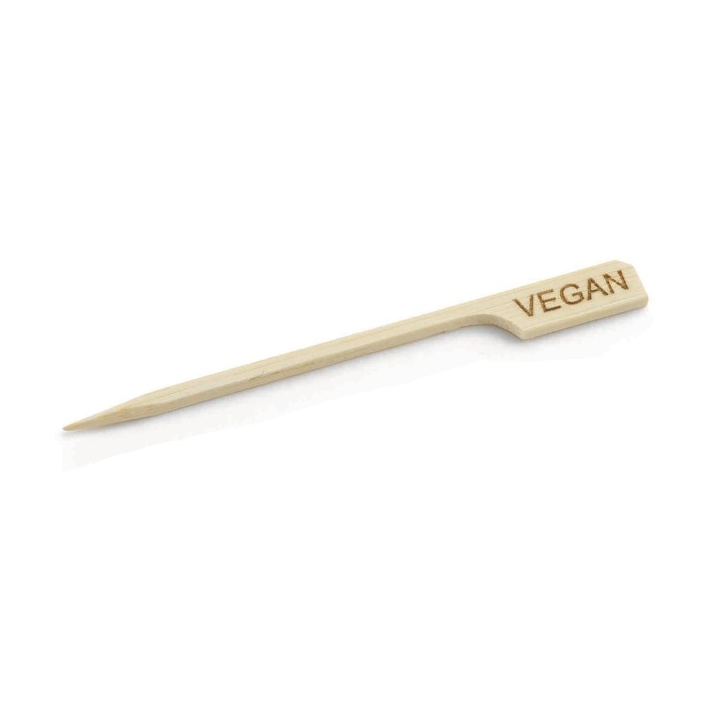 Tablecraft 3.5 inch Bamboo Vegan Paddle Pick, 100 count -- 12 per case