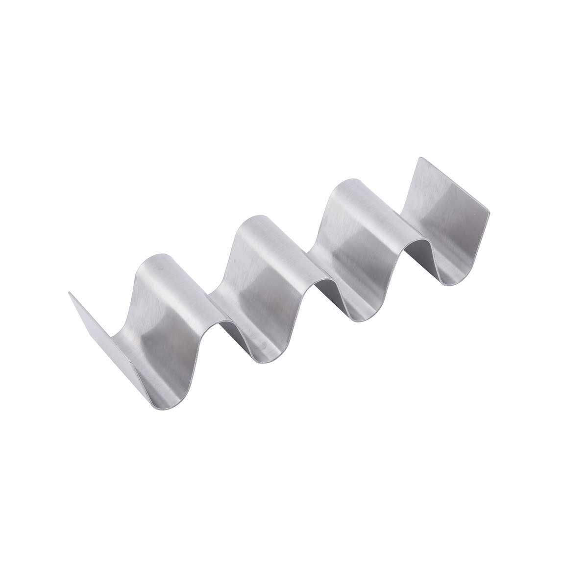 Tablecraft Taco Taxi Large Brushed Finish Solid Stainless Steel Server, 7.625 x 2.25 x 1.5 inch