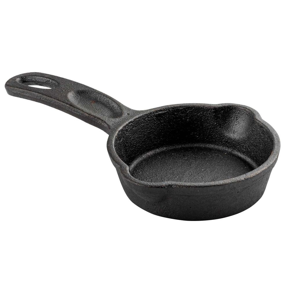 Tablecraft Cast Iron Cookware Round Mini Skillet, 6.875 x 4.125 x 1.25 inch