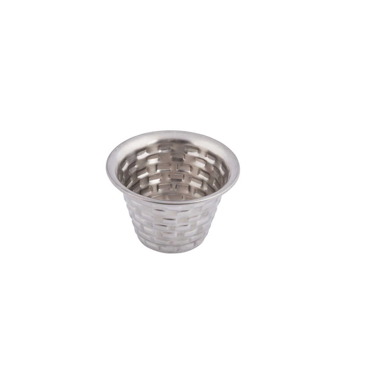 Tablecraft Brickhouse Stainless Steel with Embossed Brick Pattern Round Ramekin, 2.75 x 2.75 x 1.75 inch -- 12 per case