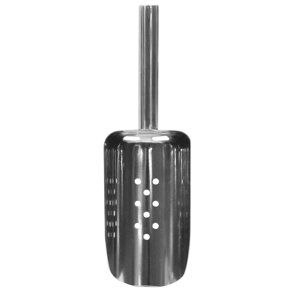 Tablecraft 18-8 Stainless Steel Ice Scoop with Drain Holes, 20 to 24 Ounce Capacity