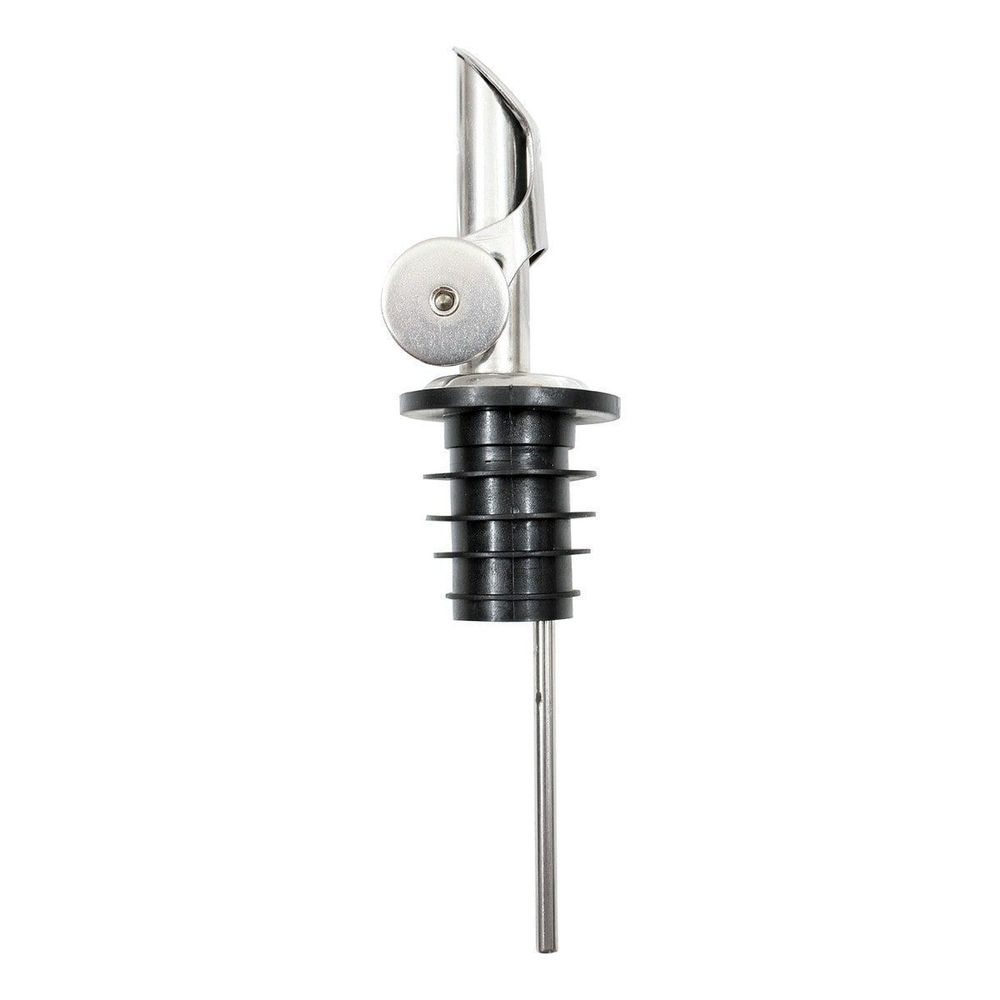 Tablecraft Weighted Flip Cap Pourer with Stainless Steel Vent Tube, 1.25 x 1.25 x 4.75 inch -- 12 per case