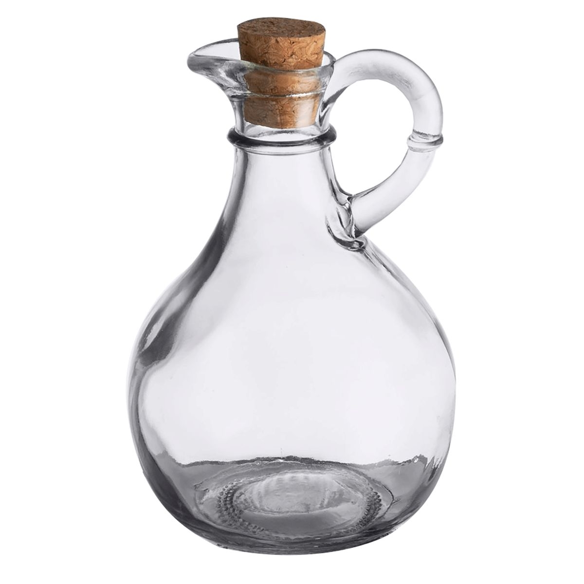 Tablecraft Clear Glass Olive Oil Bottle with Cork, 11 Ounce Capacity -- 6 per case