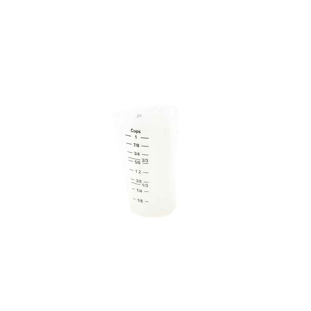 Tablecraft Silicone Flexible 1 Cup Measuring Cup, 3.125 x 3.125 x 4.75 inch