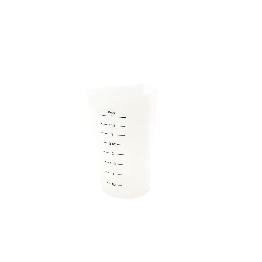Tablecraft Silicone Flexible 4 Cup Measuring Cup, 4.75 x 4.75 x 7.25 inch
