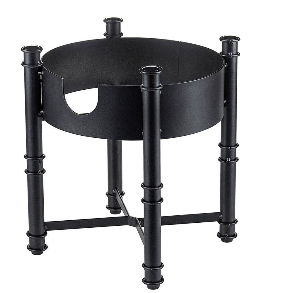 Tablecraft Industrial Collection Black Powder Coated Metal Beverage Dispenser Base Fits for 10090 Dispenser
