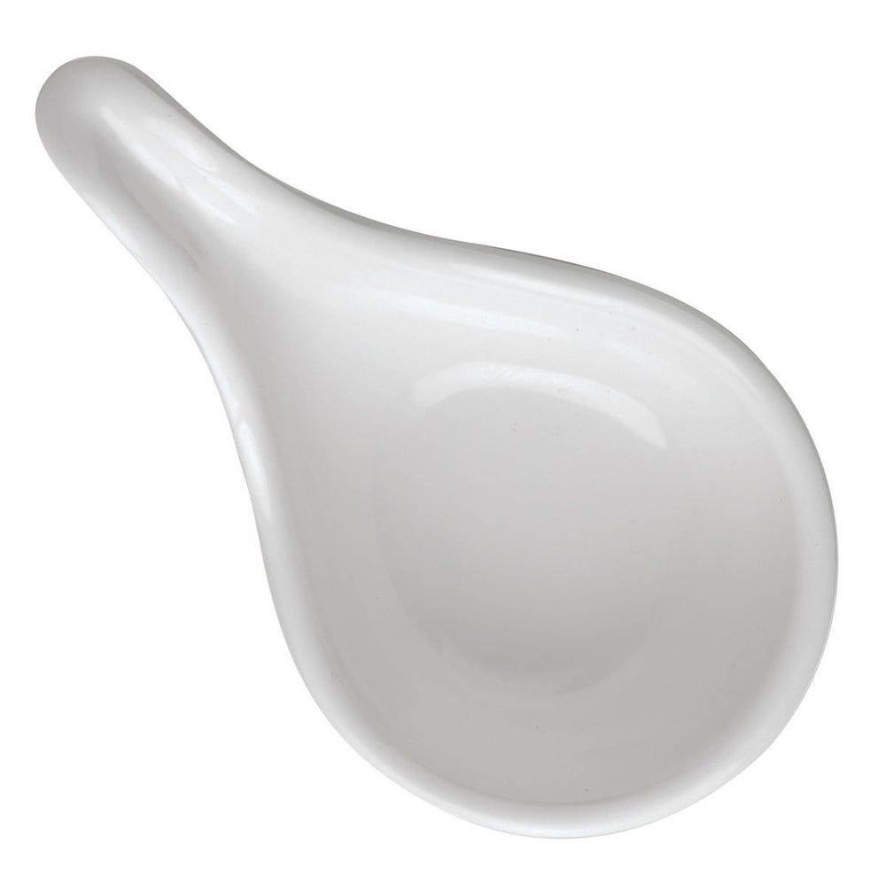 Tablecraft White Melamine Mini Spoon, 1 Ounce Capacity -- 24 per case