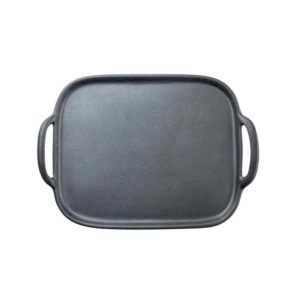 Tablecraft Black Melamine Faux Cast Iron Serving Tray, 10 x 14 inch