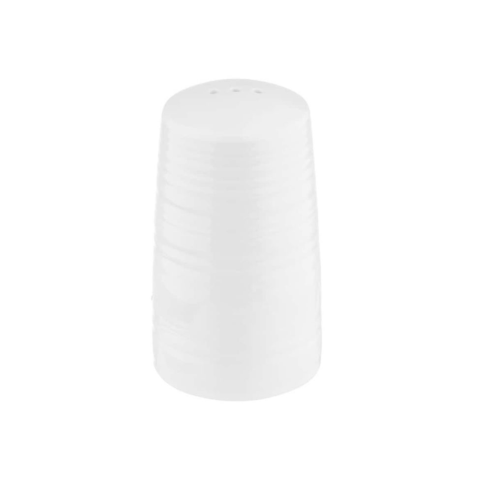 Tablecraft Pulito Collection White Melamine Textured Finish Salt and Pepper Shaker, 1.25 Ounce Capacity -- 6 per case