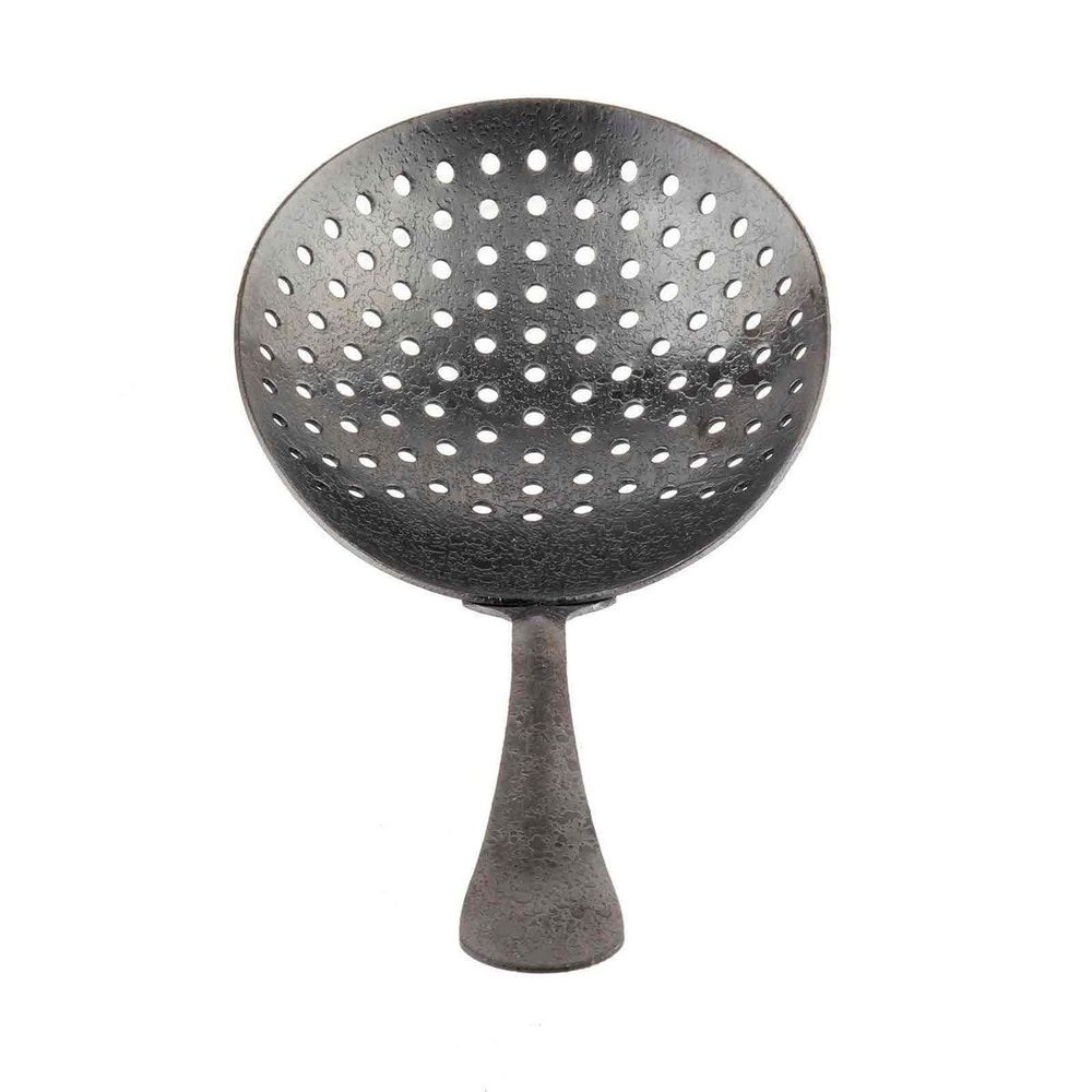 Tablecraft 18/8 Stainless Steel Black PVD with Random Acid Etch Finish Julep Strainer, 3.1875 x 1.125 x 6.25 inch