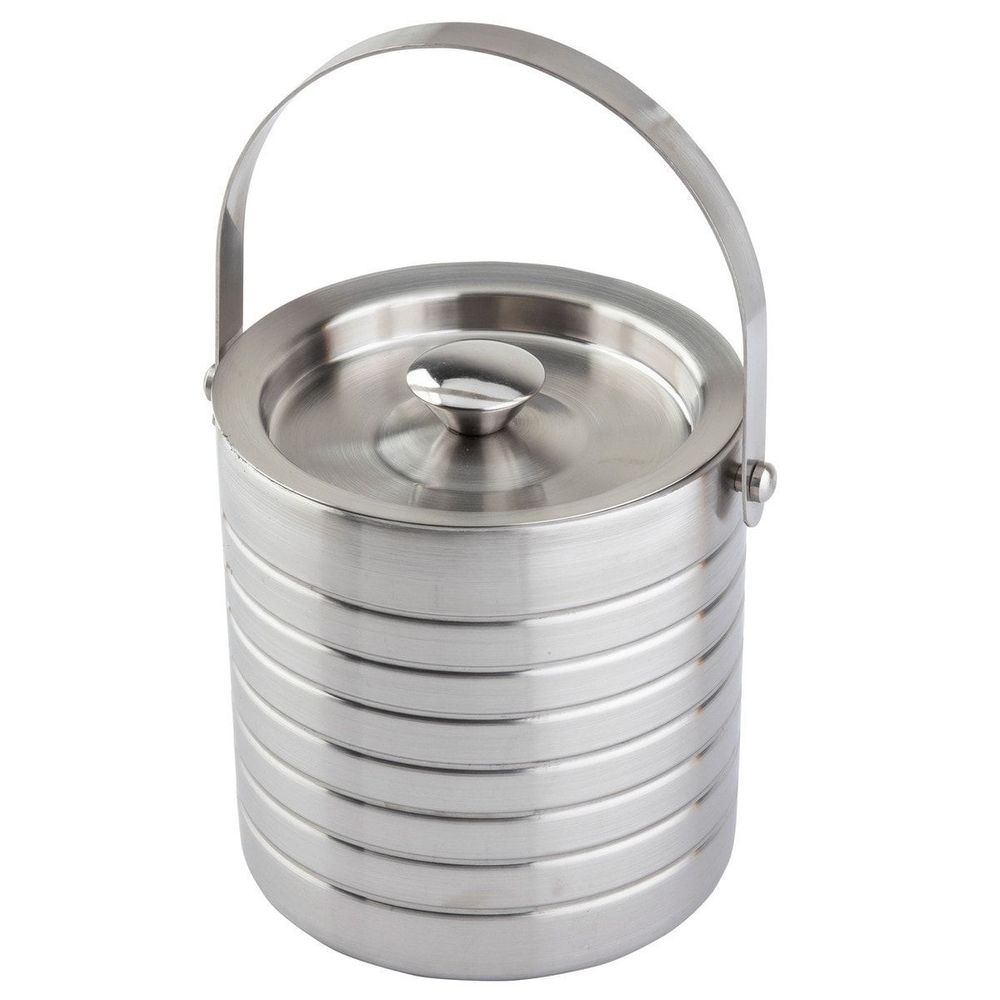 Tablecraft Stainless Steel Double Wall Ice Bucket, 55 Ounce Capacity