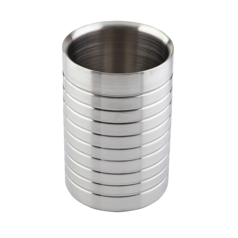 Tablecraft Stainless Steel Double Wall Wine Cooler, 4.875 inch Dia. x 7.25 inch