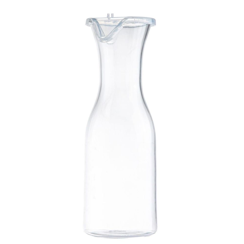 Tablecraft Clear Polycarbonate Carafe with Polypropylene Lid, 36 Ounce Capacity
