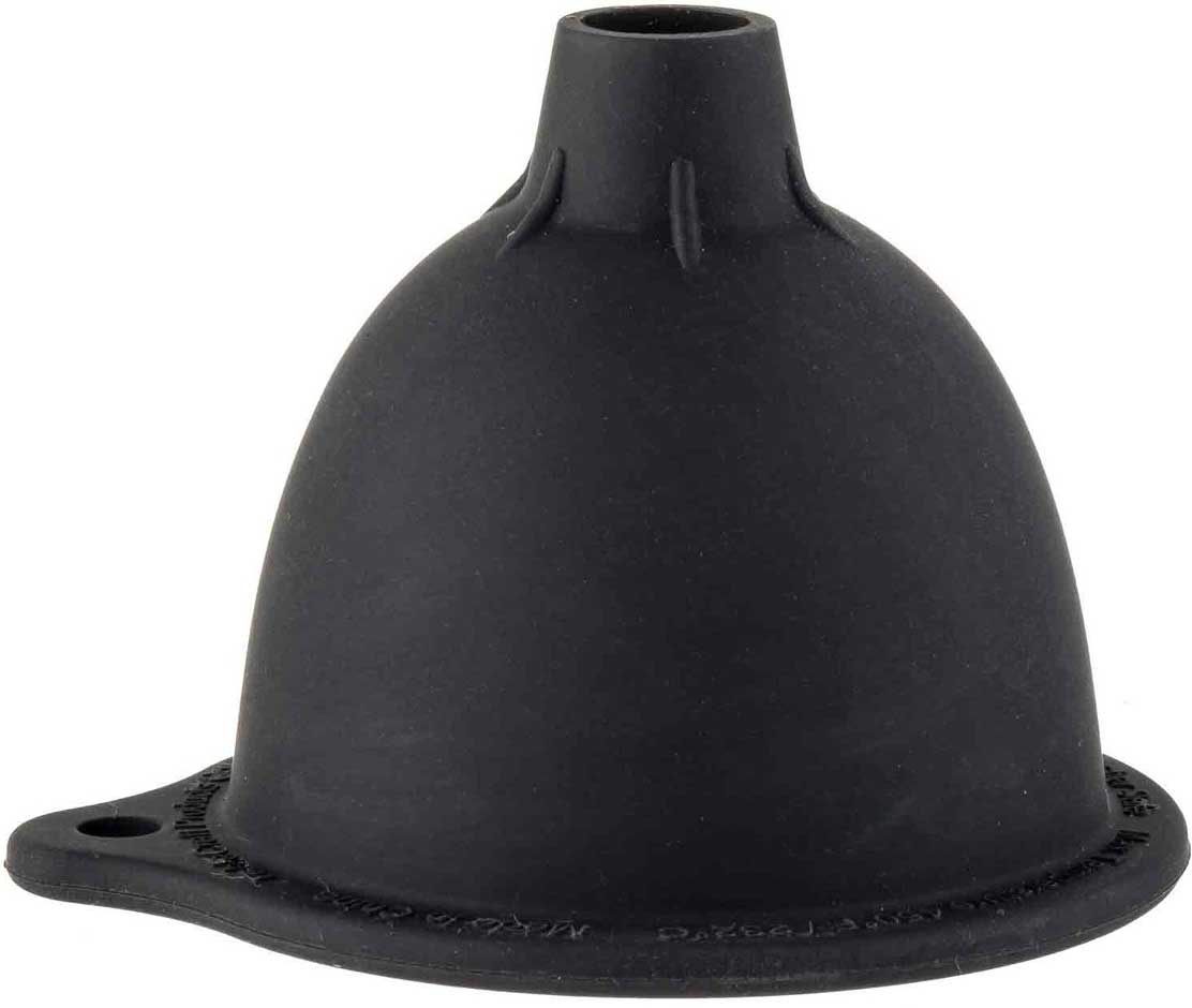 Tablecraft Black Silicone Funnel for Squeeze Bottles, 4.5 x 3.875 x 3.25 inch