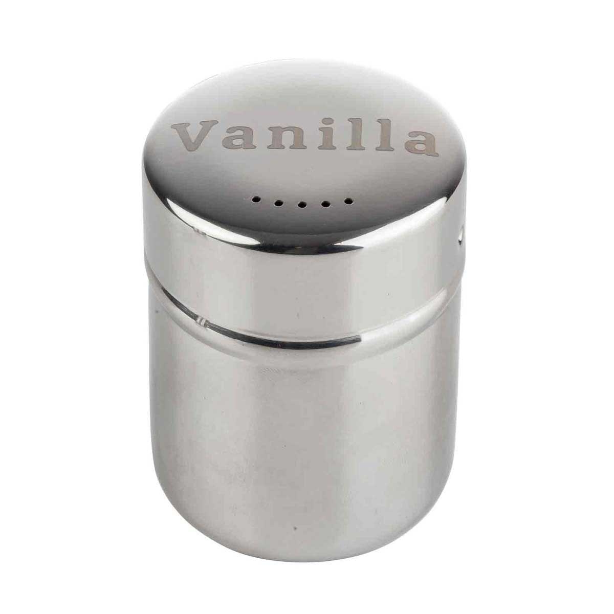 Tablecraft Stainless Steel Cinnamon Shaker with Storage Cap, 6 Ounce
