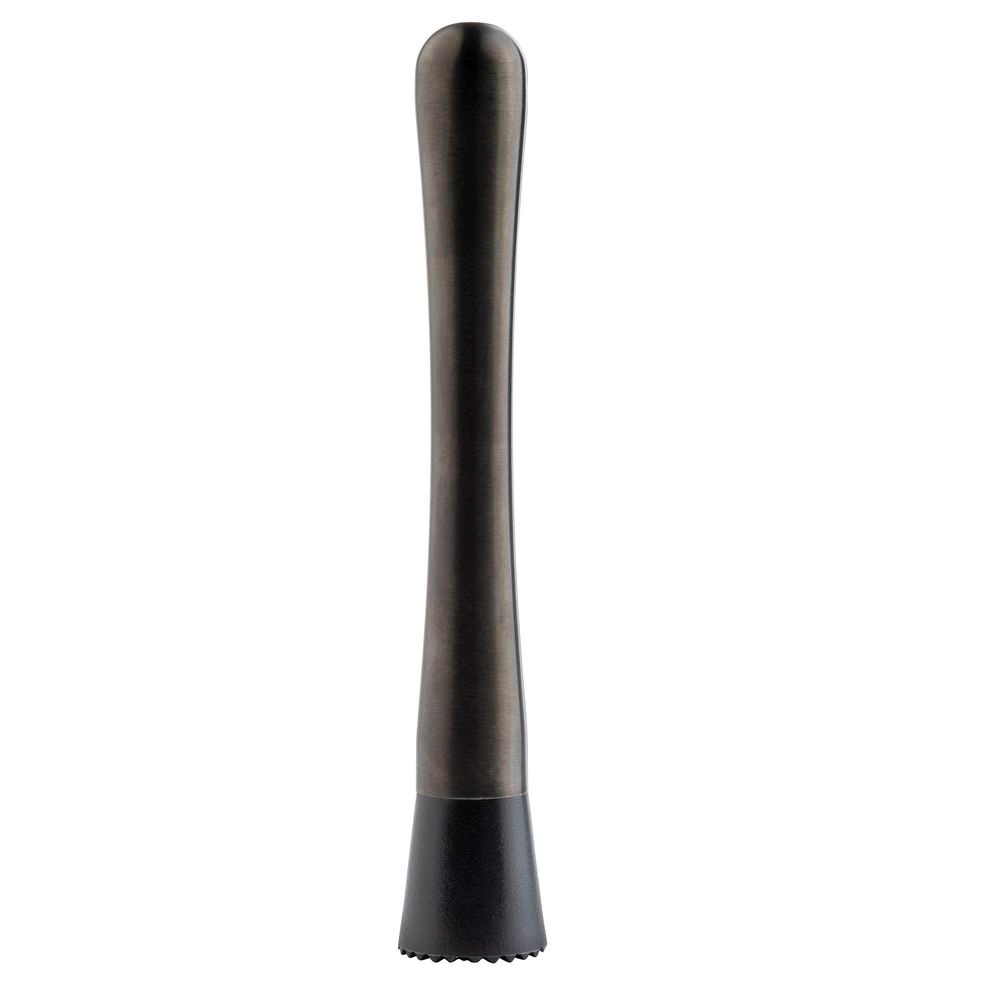 Tablecraft PVD Barware 18-8 Stainless Steel Gunmetal Finish Muddler, 1.375 x 1.375 x 8.125 inch -- 6 per case