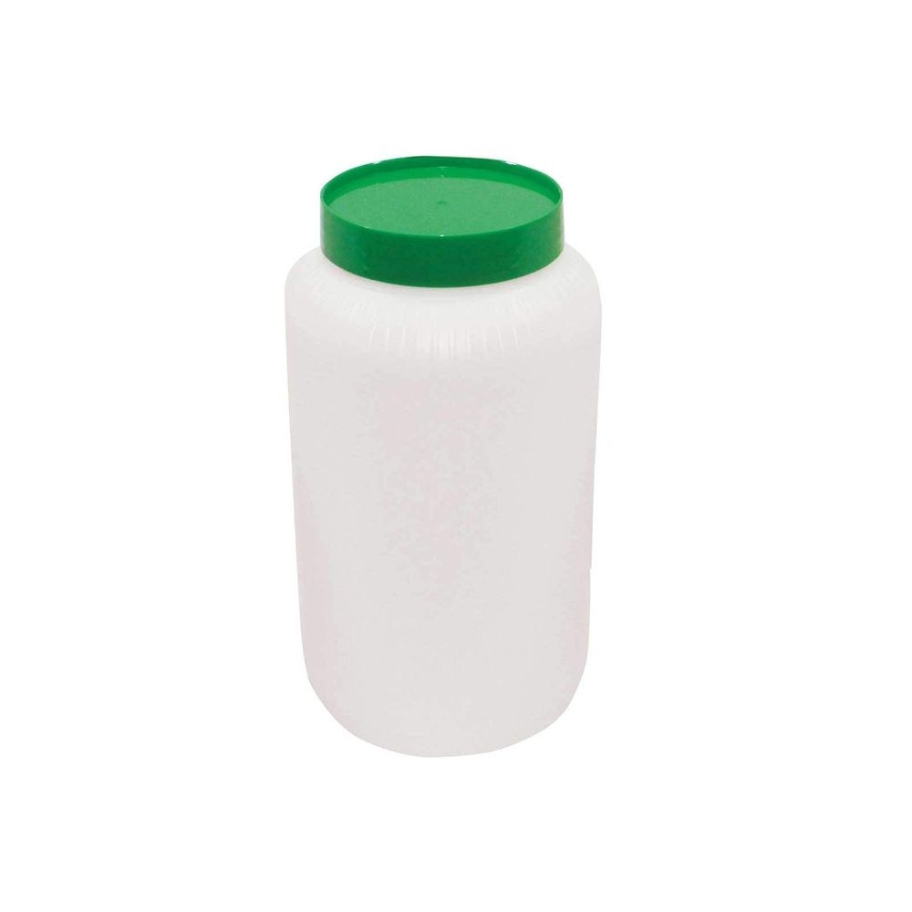 Tablecraft PourMaster High Density Polyethylene 0.5 Gallon Backup Mix Bottle with Green Cap, 4.875 x 4.875 x 8.75 inch -- 6 per case