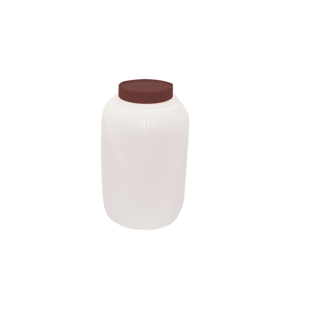 Tablecraft PourMaster High Density Polyethylene Brown 1 Gallon Backup Mix Bottle, 6 x 6 x 10 inch -- 6 per case