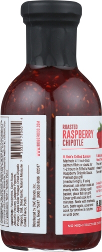 Bronco Bobs Roasted Raspberry Chipotle Sauce, 15.75 Ounce -- 6 per case