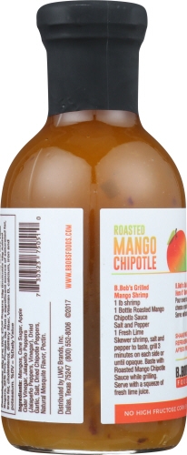 Bronco Bobs Roasted Mango Chipotle Sauce, 15.5 Ounce -- 6 per case