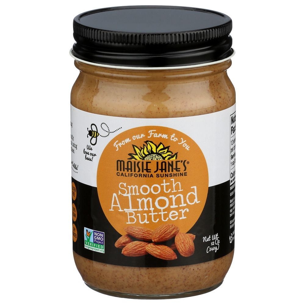 Maisie Janes Smooth Almond Butter, 12 Ounce -- 6 per case