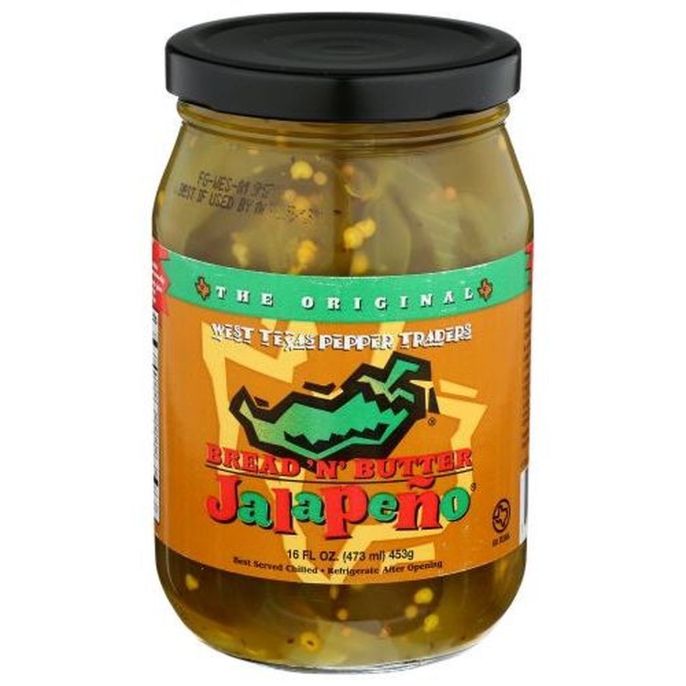 The Original Bread N Butter Sweet Mild Jalapenos, 16 Ounce -- 6 per case