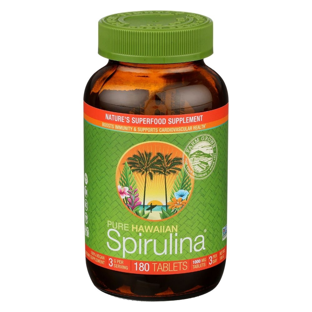 Nutrex Hawaiian Spirulina 1000mg Tablet, 180 count