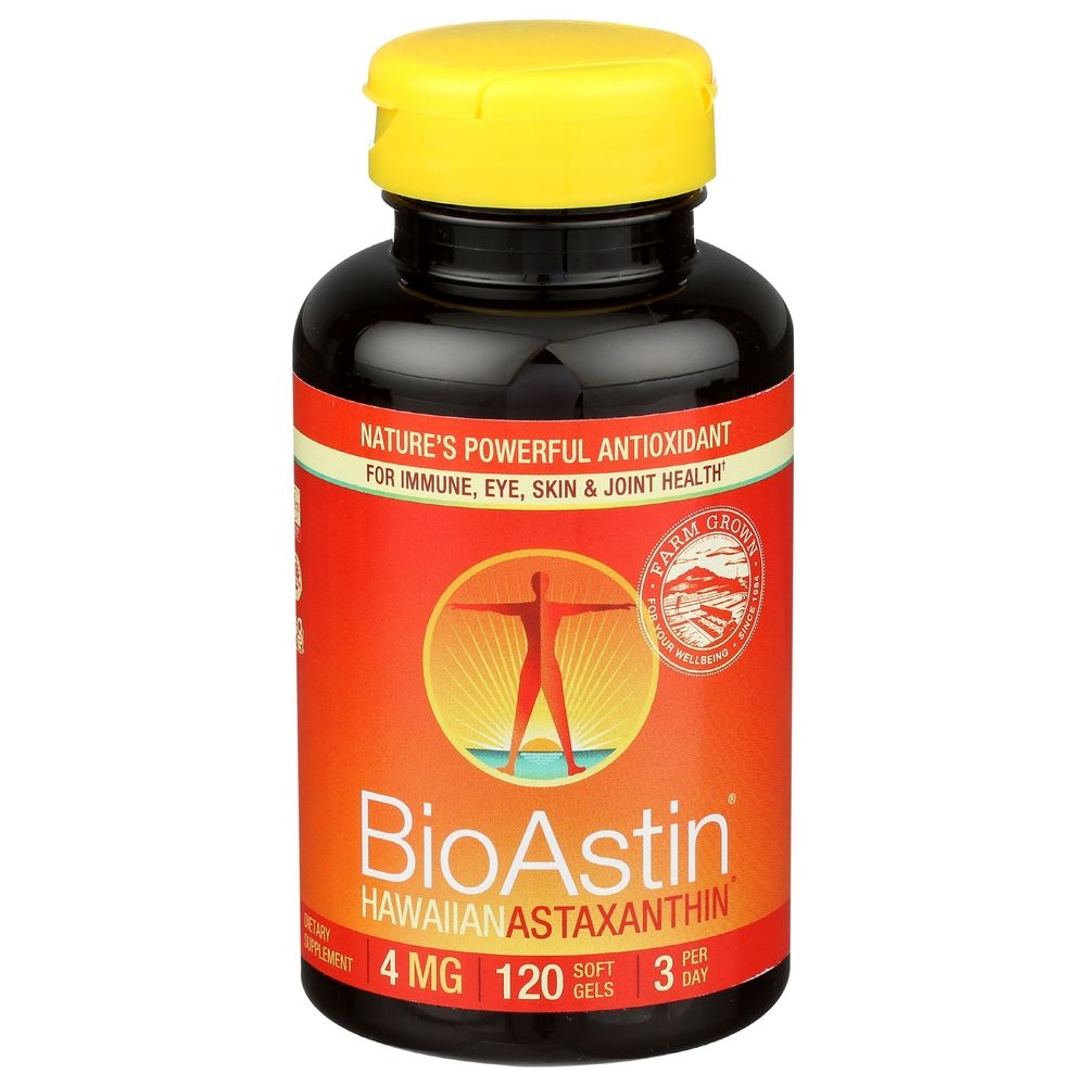 Nutrex BioAstin 4mg Hawaiian Astaxanthin Gel Caps, 120 count