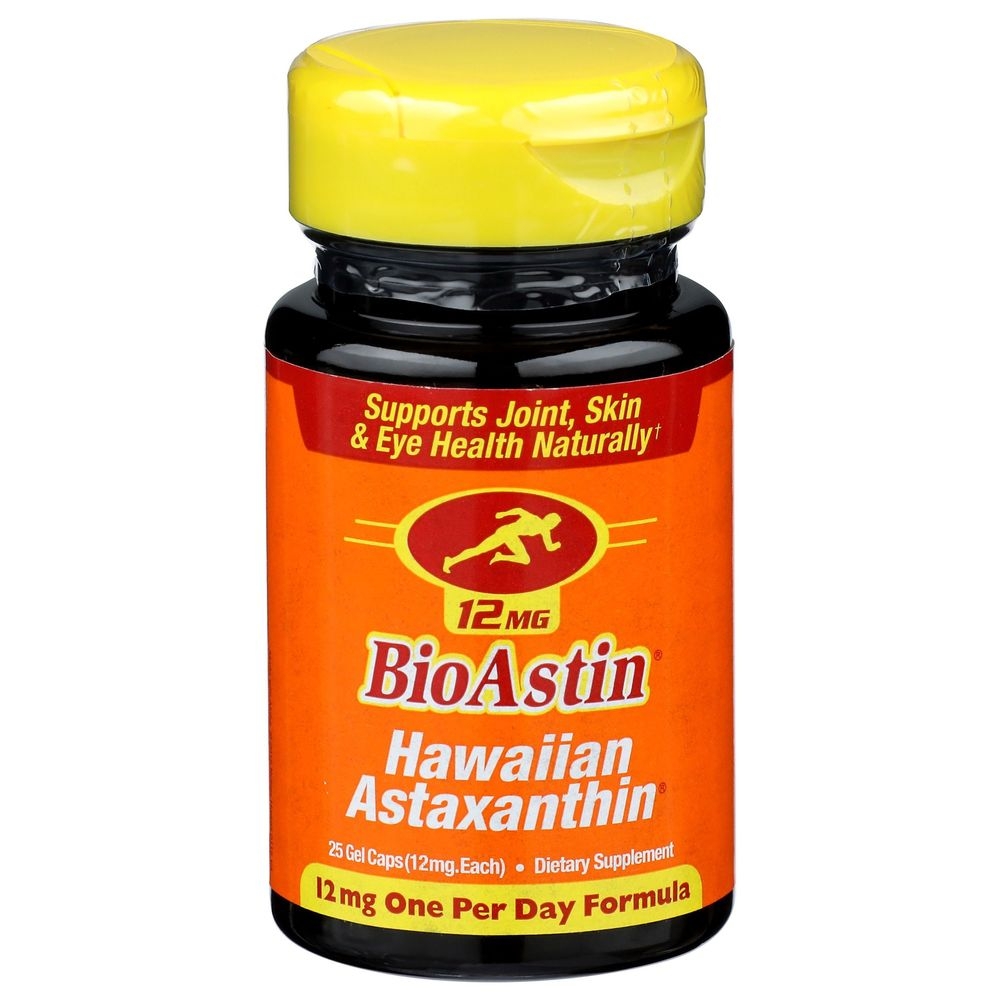 Nutrex BioAstin 12mg Hawaiian Astaxanthin Gel Caps, 25 count