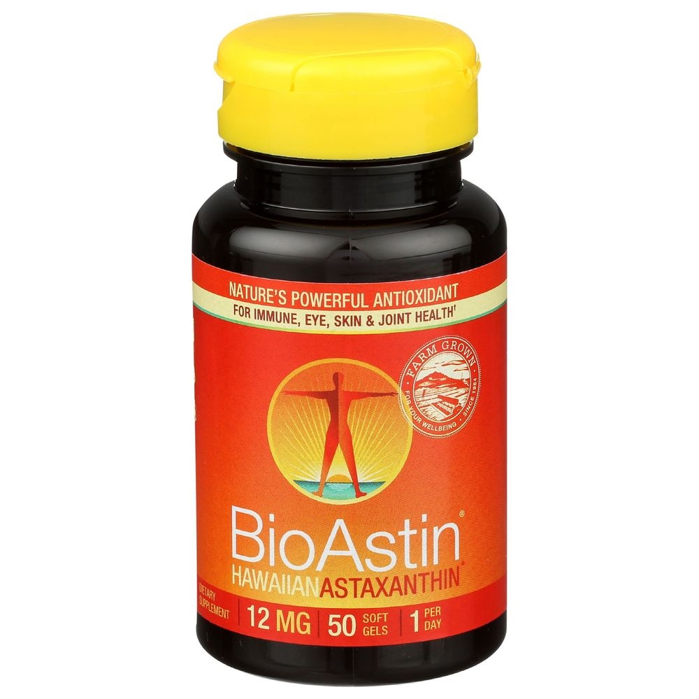 Nutrex BioAstin 12mg Hawaiian Astaxanthin Soft Gel, 50 count