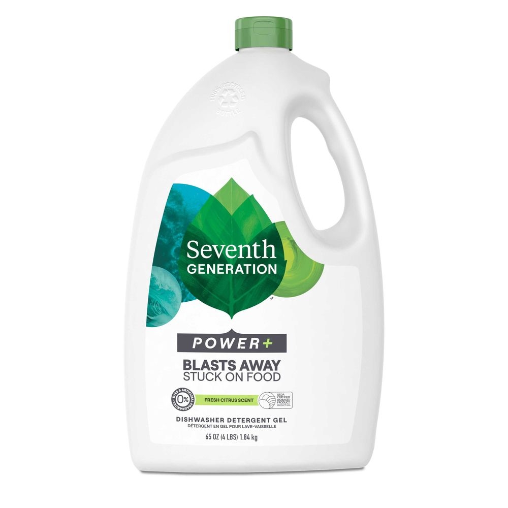 Seventh Generation Power Plus Fresh Citrus Scent Dishwasher Detergent Gel, 65 Ounce -- 6 per case