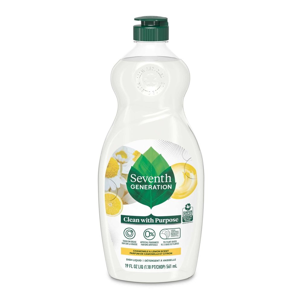 Seventh Generation Chamomile and Lemon Scent Liquid Dish Soap, 19 Ounce -- 6 per case