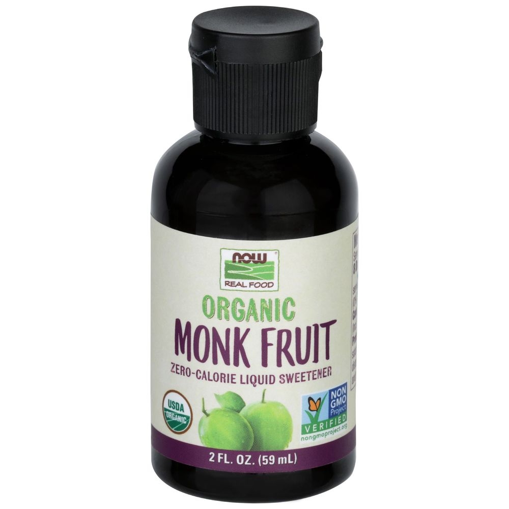 Now Organic Monk Fruit Liquid Sweetener, 2 Fluid Ounce -- 9 per case