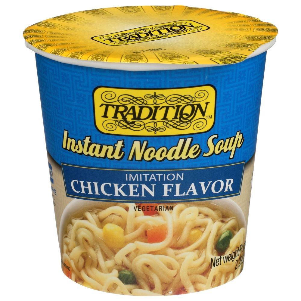 Tradition Chicken Flavored Instant Noodle Soup, 2.29 Ounce Cup -- 12 per case