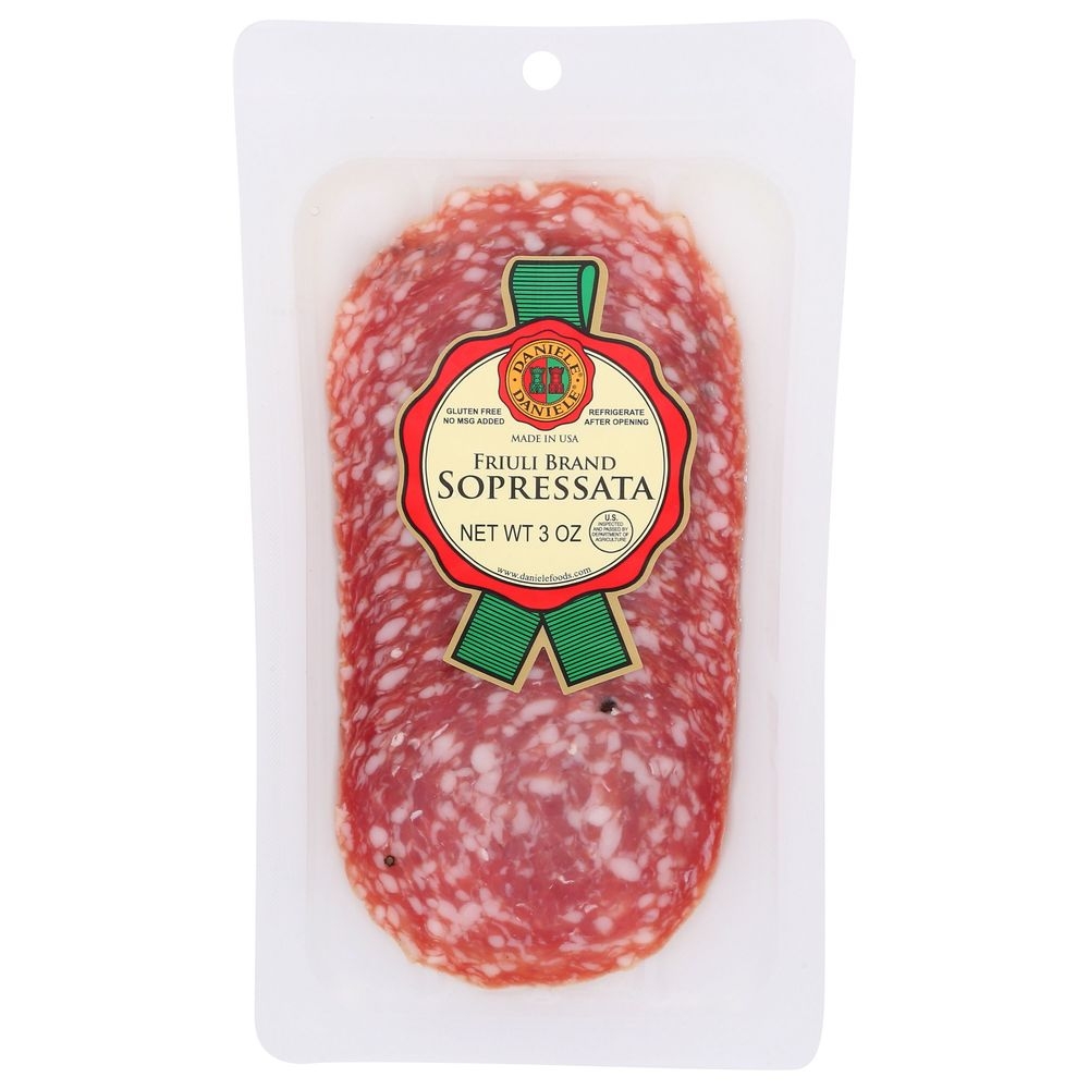 Daniele Friuli Brand Sweet Sliced Sopressata, 3 Ounce -- 12 per case