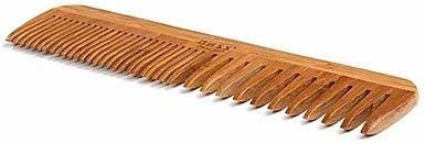 Bass Brushes Dark Bamboo Fine Wide Tooth Combination Grooming Comb