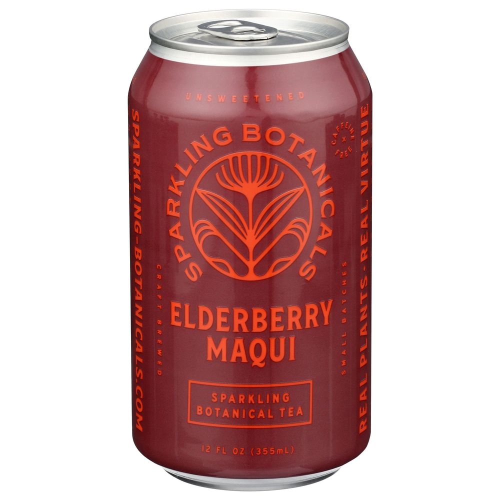 Rishi Elderberry Maqui Sparkling Botanical Tea, 12 Fluid Ounce -- 12 per case